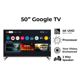 Polytron 50 Inch Smart Google EQLED TV 4K UHD PLD50QG9059
