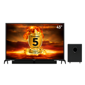 Polytron 50 Inch Led Fhd Analog Tv Soundbar Dan Subwoofer PLD50B8750 