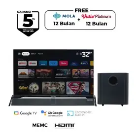 Ufoelektronika Polytron 32 inch Smart Cinemax Google LED TV HD Ready PLD32BG9058
