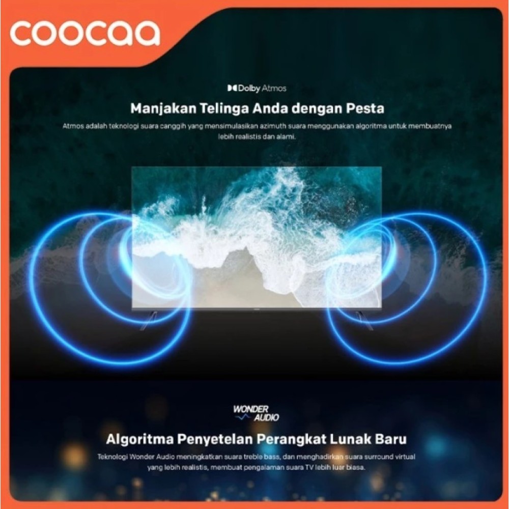 Coocaa 75 Inch Smart Google QLED TV 4K UHD 75CUE8600