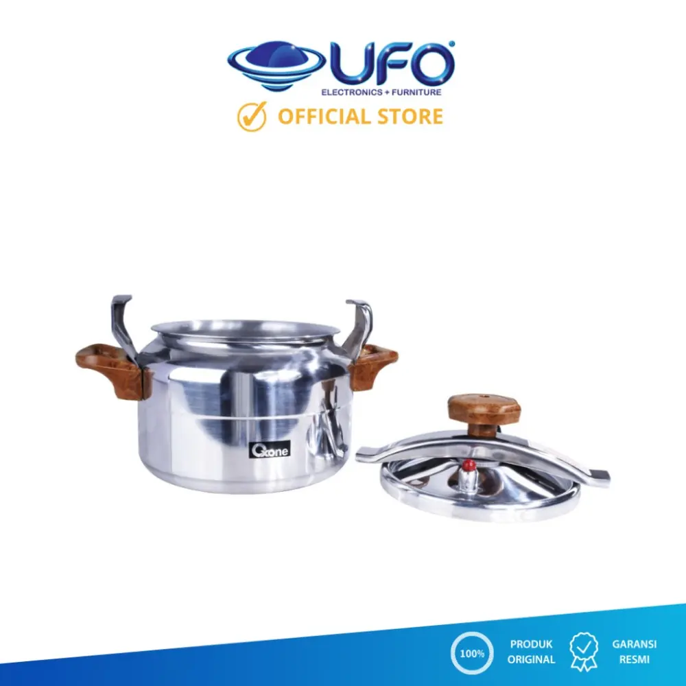 Oxone OX2004 Presto Panci Alumunium Pressure Cooker 4L Premium UFO Elektronika Toko Elektronik Online