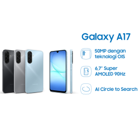 Samsung Galaxy A17 4G 8GB/128GB | Helio G99 | FHD+ 6,7 inch Super AMOLED + 90Hz | 5000 mAh 25W Fast Charging | IP54 | Biru